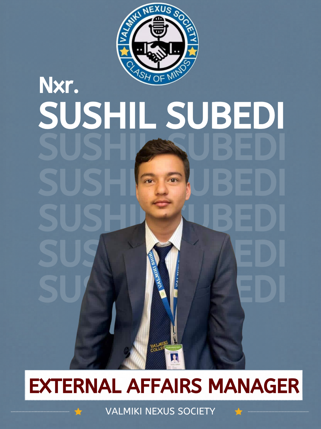 Sushil Subedi, External Affairs Manager